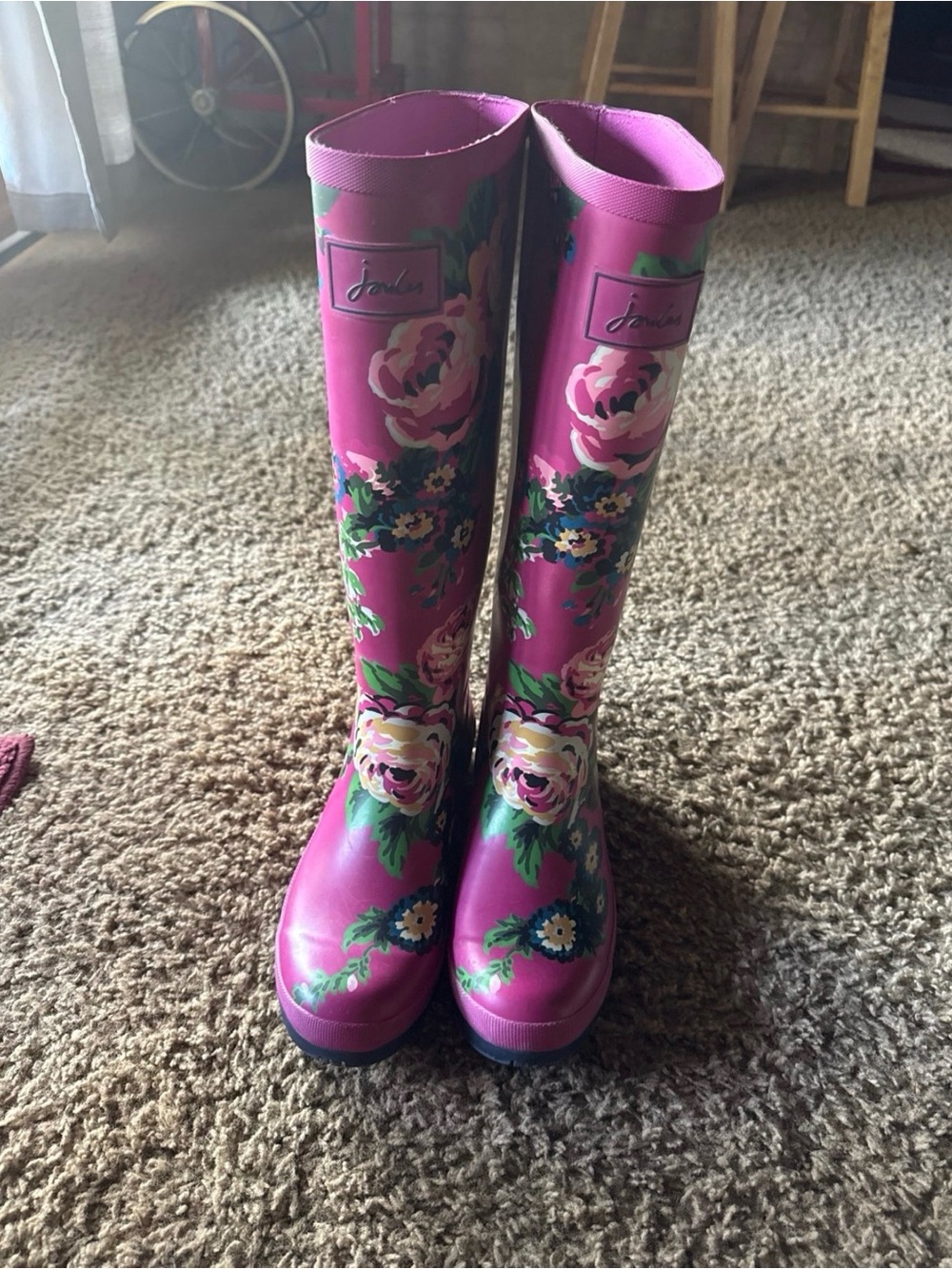 Joules Floral Rain Boots